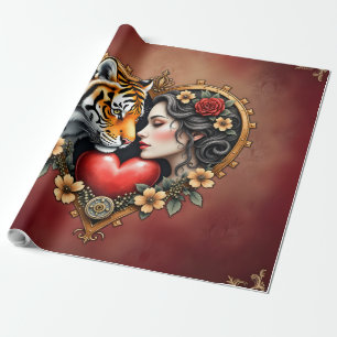 Papier Cadeau Le coeur du désert caché,
