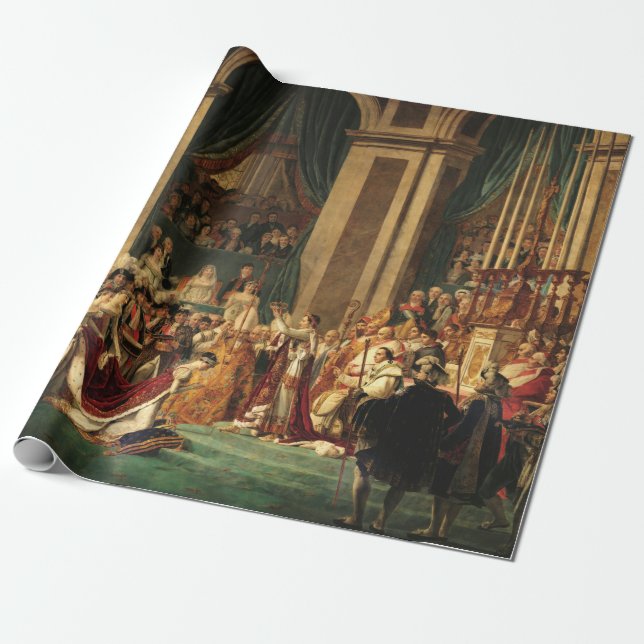 Papier Cadeau Le couronnement de Napoléon par Jacques-Louis Davi (Déroulé)