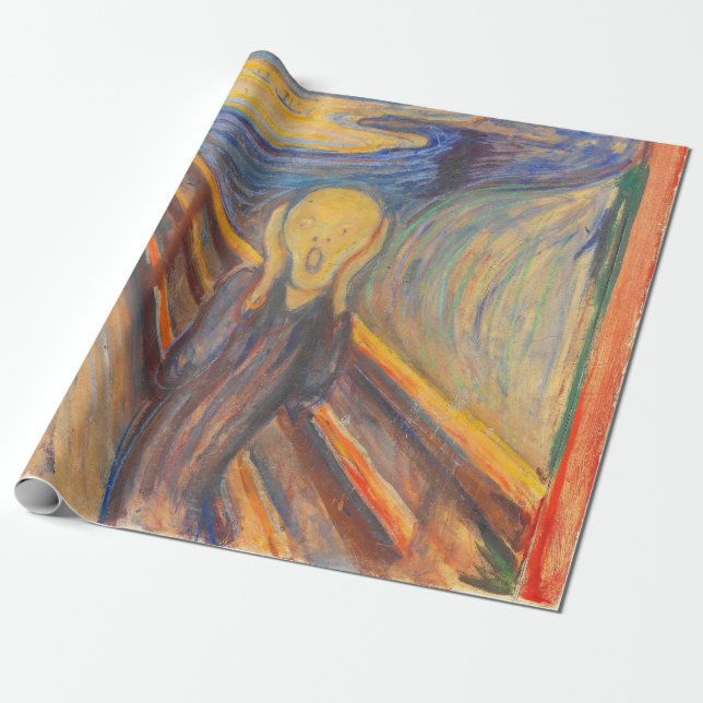 Papier Cadeau Le Cri d'Edvard Munch (Déroulé)