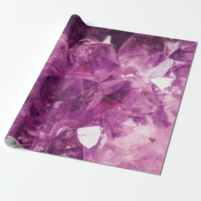Papier Cadeau Le cristal de violet (Déroulé)