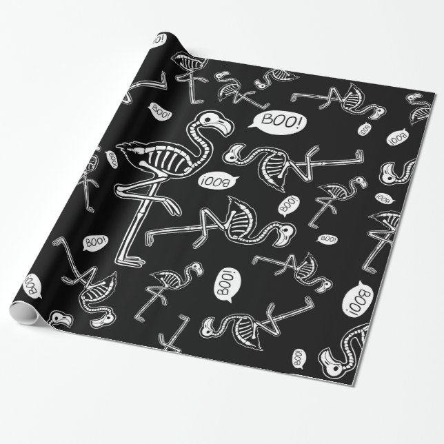 Papier Cadeau Le Flamant rose fantôme (Déroulé)