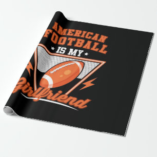 Papier Cadeau Le Football Américain Est Ma Petite Amie