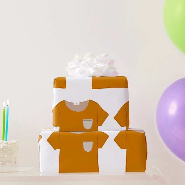 Papier Cadeau Le haut orange (Créateur téléchargé)