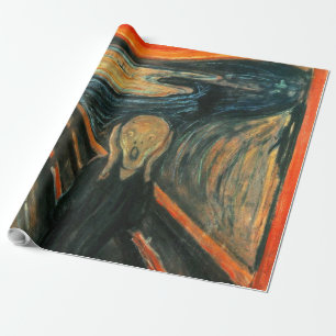 Papier Cadeau Le hurlement Munch Art Moderne Abstrait