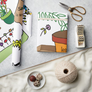 Papier Cadeau Le Jardin
