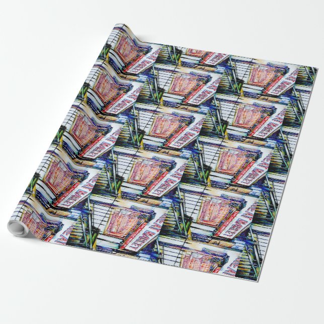 Papier Cadeau Le jardin de la sagesse de l'East Village (Déroulé)