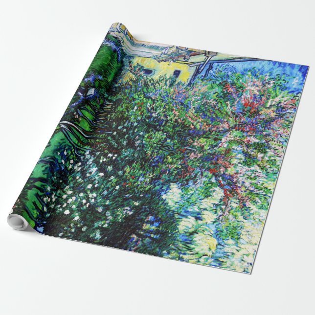 Papier Cadeau Le Jardin de l'Asile à Saint-Rémy, Van Gogh (Déroulé)