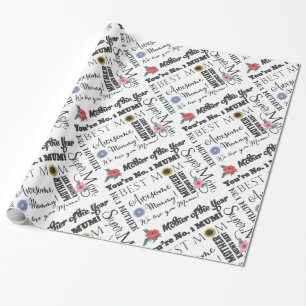 Papier Cadeau Le jour de mère vous êtes maman de maman de no. 