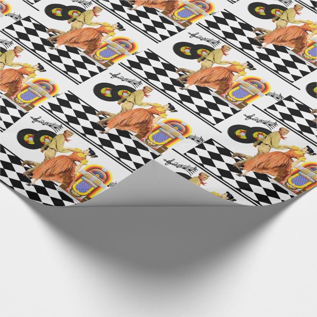 Papier Cadeau le juke-box de wagon-restaurant des années 50 (Coin)