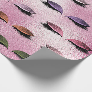 Papier Cadeau Le maquillage rougissent les mèches en verre de