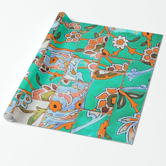 Papier Cadeau Le Maroc floral (Déroulé)