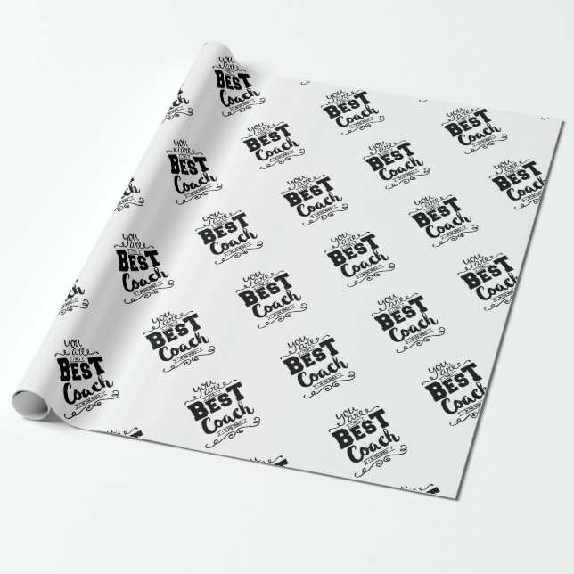 Papier Cadeau Le meilleur entraîneur jamais (Déroulé)