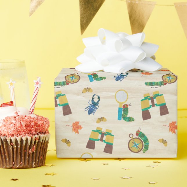 Papier Cadeau Le modèle très faim Caterpillar Wildlife Expert (Fête d'anniversaire)
