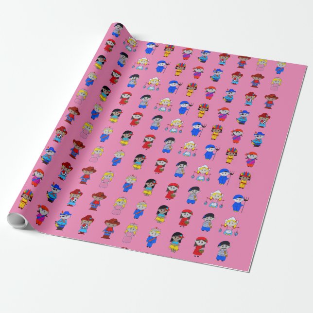 Papier Cadeau Le Monde de l'amour (Déroulé)