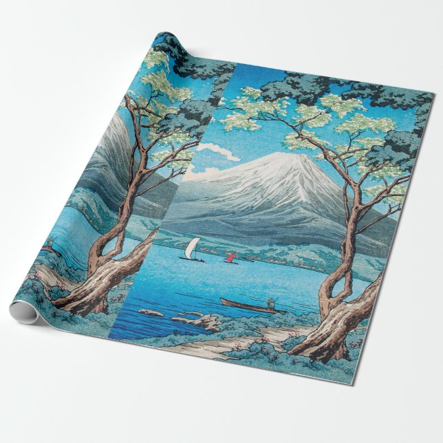 Papier Cadeau Le Mont Fuji du lac Yamanaka par Hiroaki Takahashi (Déroulé)