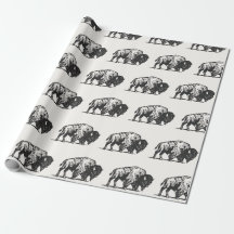 Le Motif de Buffalo au Charbon