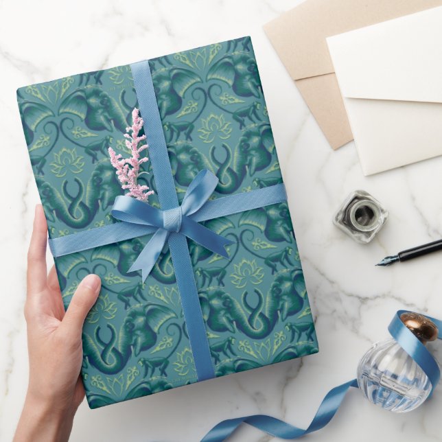 Papier Cadeau Le Motif de Tapisserie Safari Tranquille - Le Lotu (Cadeaux)
