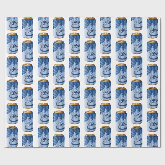 Papier Cadeau Le papier d'emballage des hommes de bière de Bro (Plat)