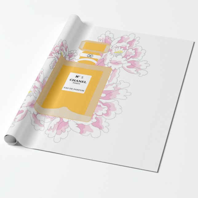 Papier Cadeau le parfum et les pivoines (Déroulé)