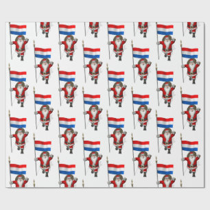 Papier Cadeau Le Père Noël À La Pays-Bas