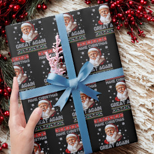 Papier Cadeau Le Père Noël de Trump rend Noël magnifique
