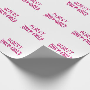 Papier Cadeau Le plus âgé avec un seul enfant traversé