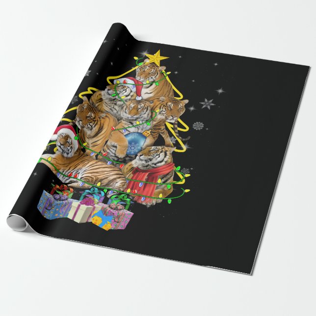 Papier Cadeau Le poison de Tiger Christmas (Déroulé)
