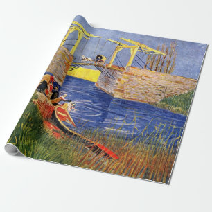 Papier Cadeau Le pont Langlois à Arles par Vincent van Gogh