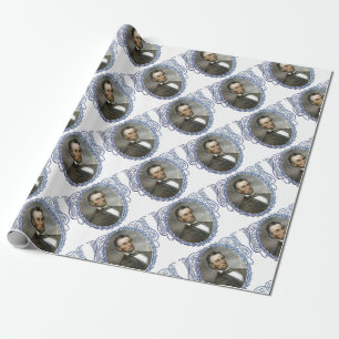 Papier Cadeau Le Président américain Vintage Portrait US d'Abe
