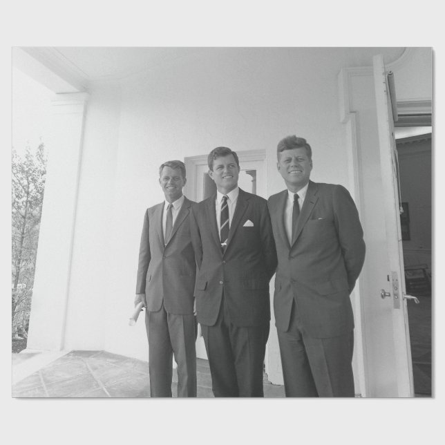 Papier Cadeau Le président John Kennedy et les frères American C (Plat)