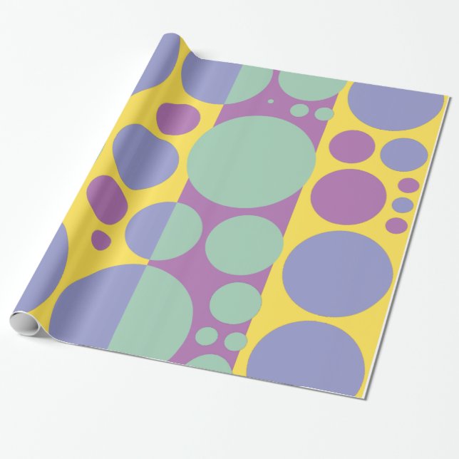 Papier Cadeau Le ressort, été colore les cercles 2 d'art de (Déroulé)