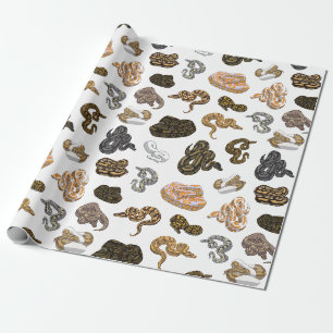 Papier Cadeau Le serpent de python de boule Morph le motif