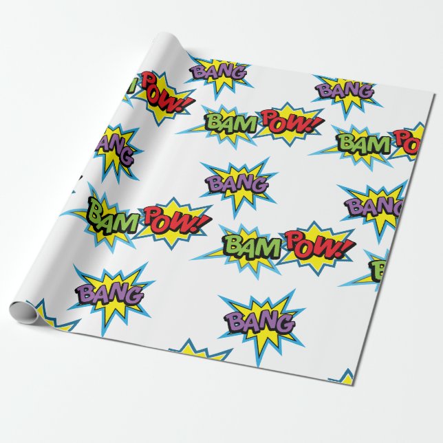 Papier Cadeau Le Superhero Burns (Déroulé)