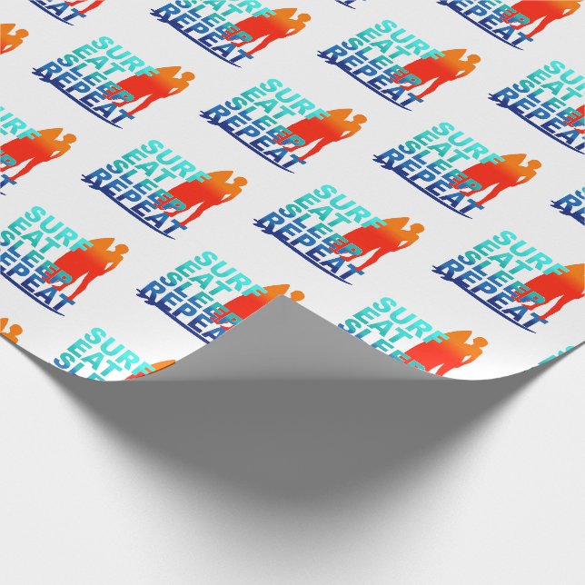 Papier Cadeau Le surf mangent l'enveloppe de cadeau de (Coin)