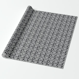 Papier Cadeau Le textile noir et blanc.