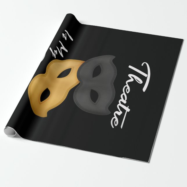 Papier Cadeau Le théâtre est mon sport| Cadeau de théâtre Lover (Déroulé)