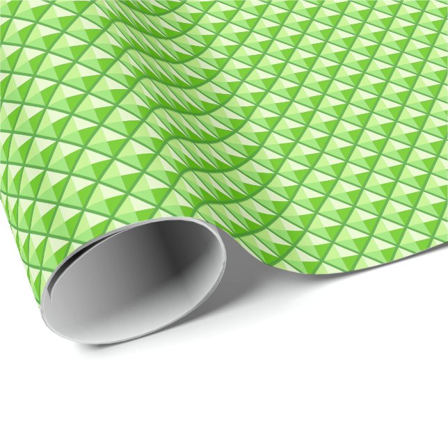 Papier Cadeau Le vert de chaux, regard d'émail, a clouté la (Coin rond)
