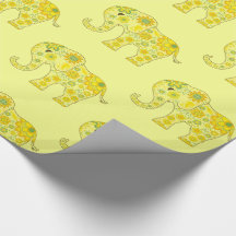 L'éléphant fleurit le jaune