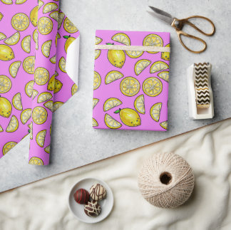 Papier Cadeau Lemons