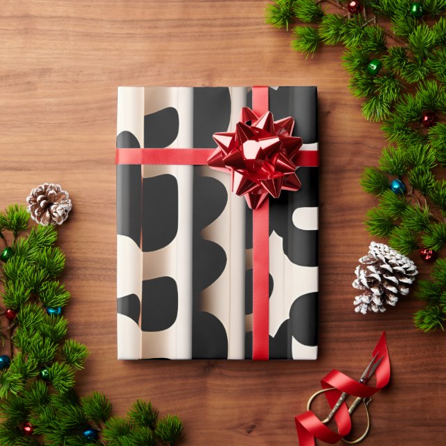 Papier Cadeau  léopard Beige Motif moderne (Cadeau de vacances)