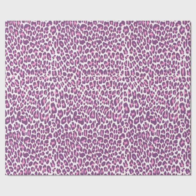 Papier Cadeau Leopard, poster de animal de guépard rose pâle (Couture)