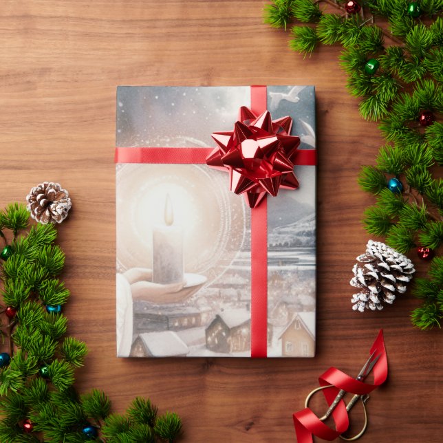 Papier Cadeau Les anges s'occupent de vous (Cadeau de vacances)