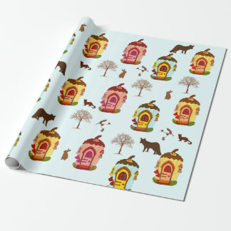 Papier Cadeau Les animaux dans le papier motif de l'enfant de la