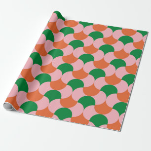 Papier Cadeau les années 70 rétro vintage motif backretro, les a