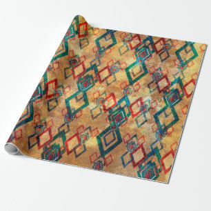 Papier Cadeau Les boho ethniques grondent le vieux motif. Impres