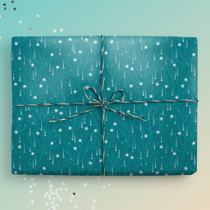 Papier Cadeau Les bulles sous-marines de Noël côtier
