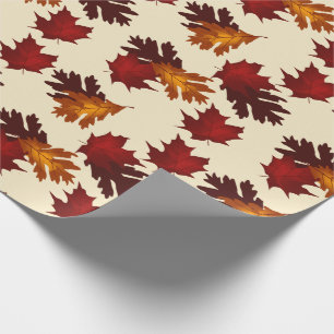 Papier Cadeau Les couleurs d'automne des Feuilles de l'Érable e
