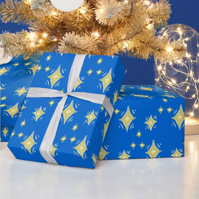 Papier Cadeau Les étoiles dans le ciel (Vacances)