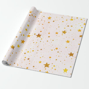 Papier Cadeau Les étoiles d'or