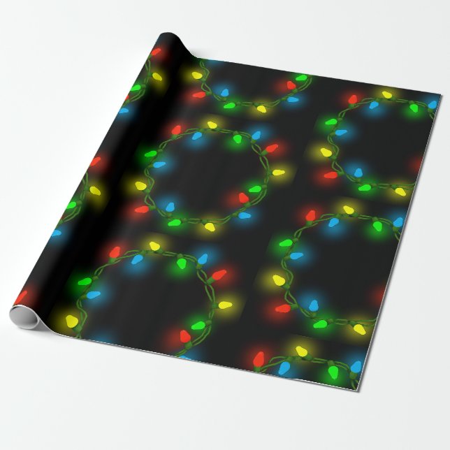Papier Cadeau Les Feux de Noël (Déroulé)